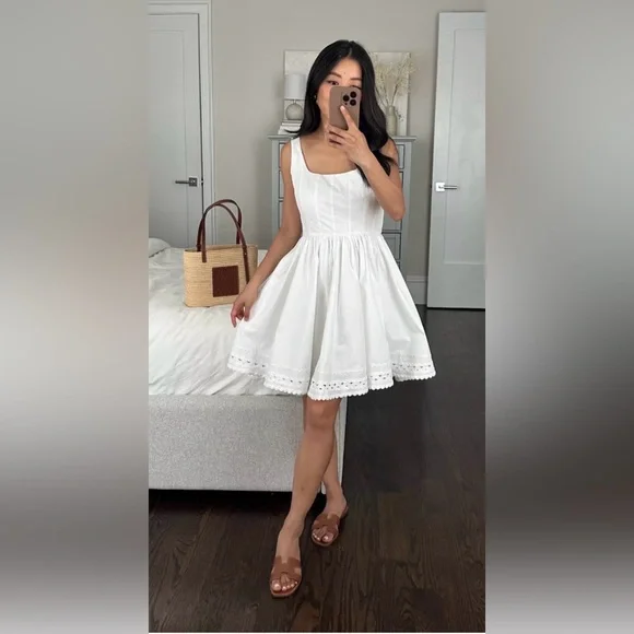 J. Crew White Mini Dress - Picture 1 of 10